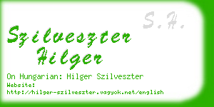 szilveszter hilger business card